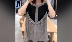 格子衣服穿起来好看