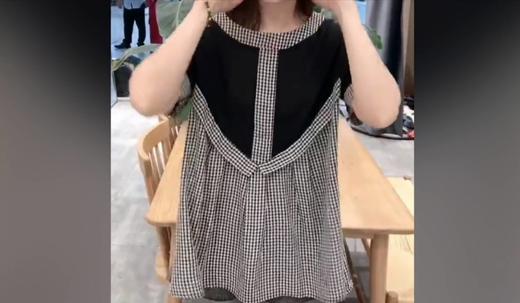 格子衣服穿起来好看 商品图0