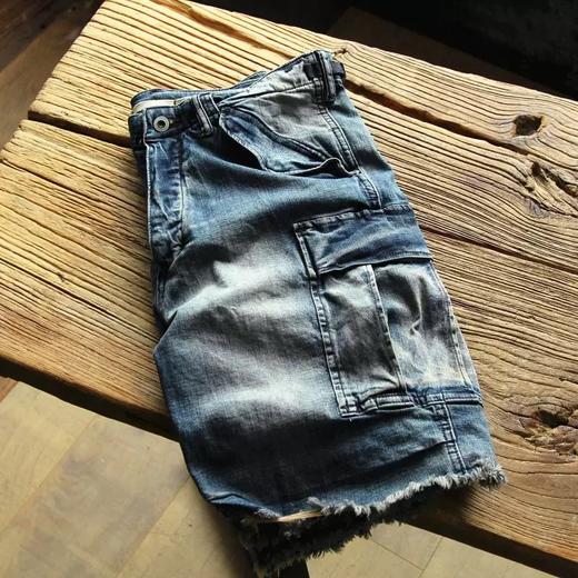 男士273款磨边牛仔短裤 商品图1