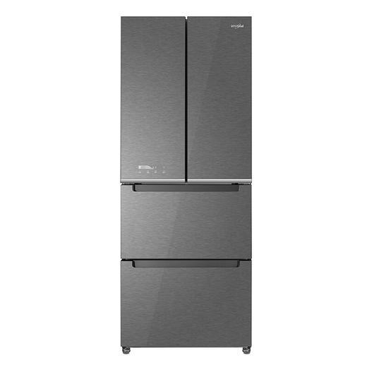 惠而浦（Whirlpool）409升冰箱 法式四门冰箱 0度锁鲜免解冻 凌度系列BCD-409WM04GBWS星光银 商品图1