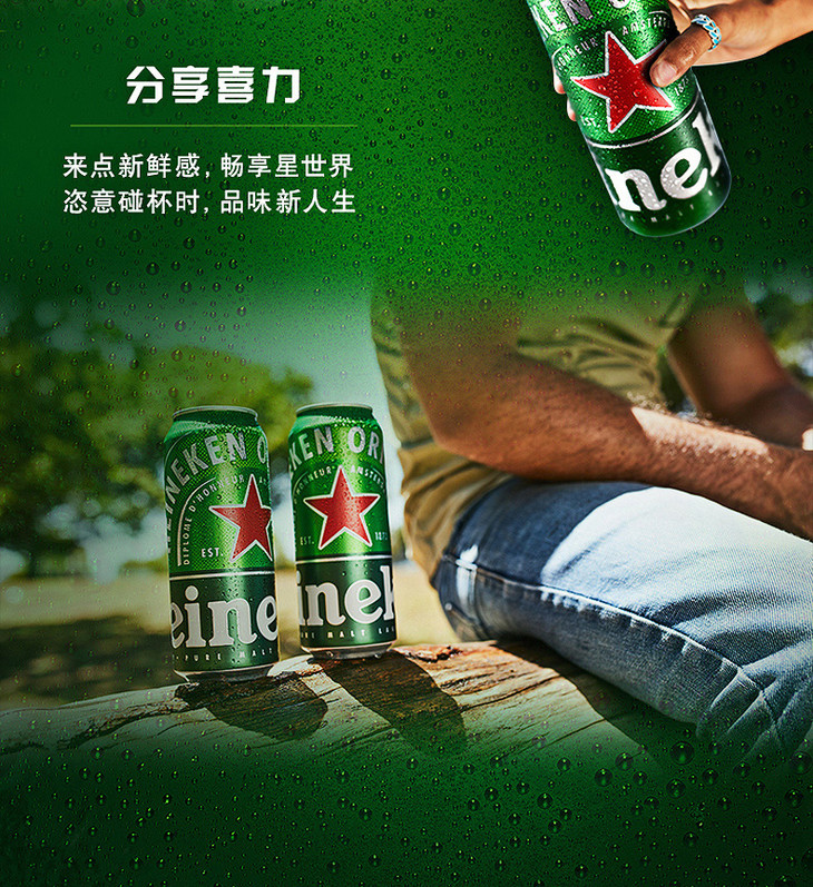 喜力星银啤酒500ml12听箱