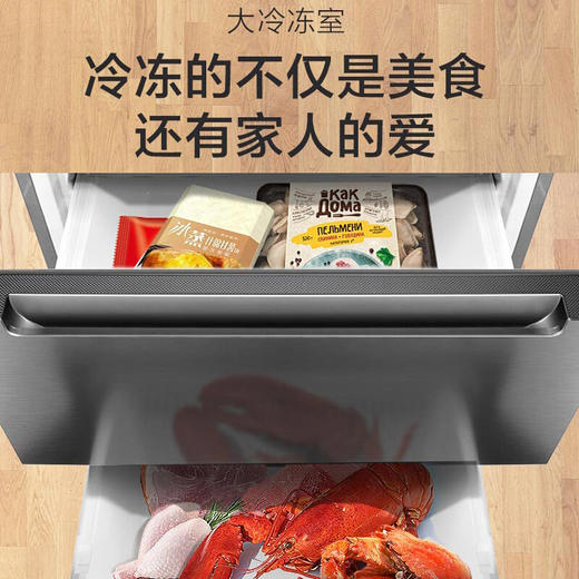 惠而浦（Whirlpool）409升冰箱 法式四门冰箱 0度锁鲜免解冻 凌度系列BCD-409WM04GBWS星光银 商品图8