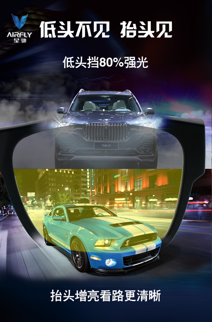 星驰近视夜视镜夜间开车专用套镜防远光灯夜视驾驶眼镜司机专用镜