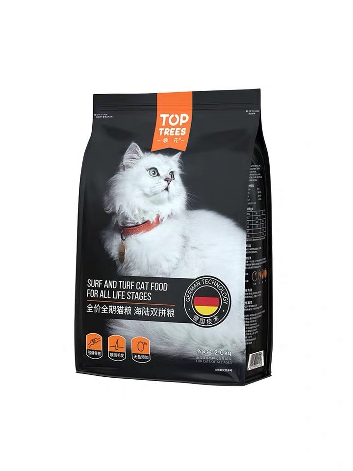 toptrees领先成猫 幼猫高端猫粮增肥发腮天然深海鱼双拼粮全阶2kg