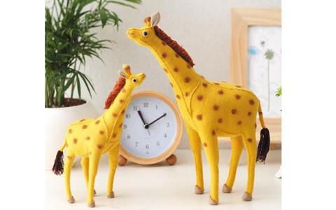 【SUNFELT】亲子毛毡玩偶-长颈鹿一家 商品图0