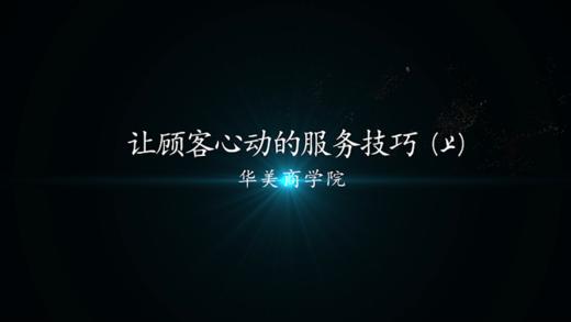 让顾客心动的服务技巧（上） 商品图0