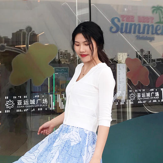 2E5953--铅白针织衫--芙蕖渌波--《洛神赋》 商品图1