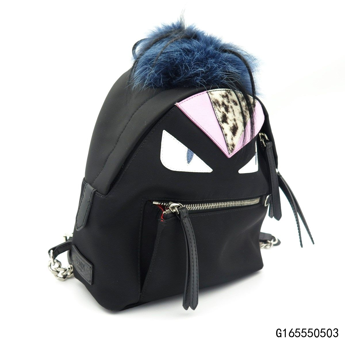 【二手9新】fendi 芬迪mini小怪兽书包