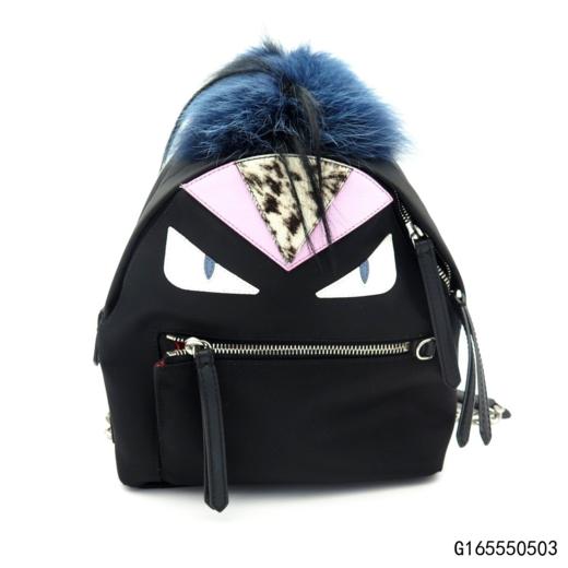 【二手9新】fendi 芬迪mini小怪兽书包