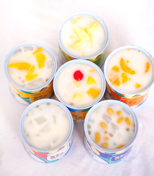 21上午9点截团】淘小奇酸奶水果西米露罐头6罐装(312g/罐)