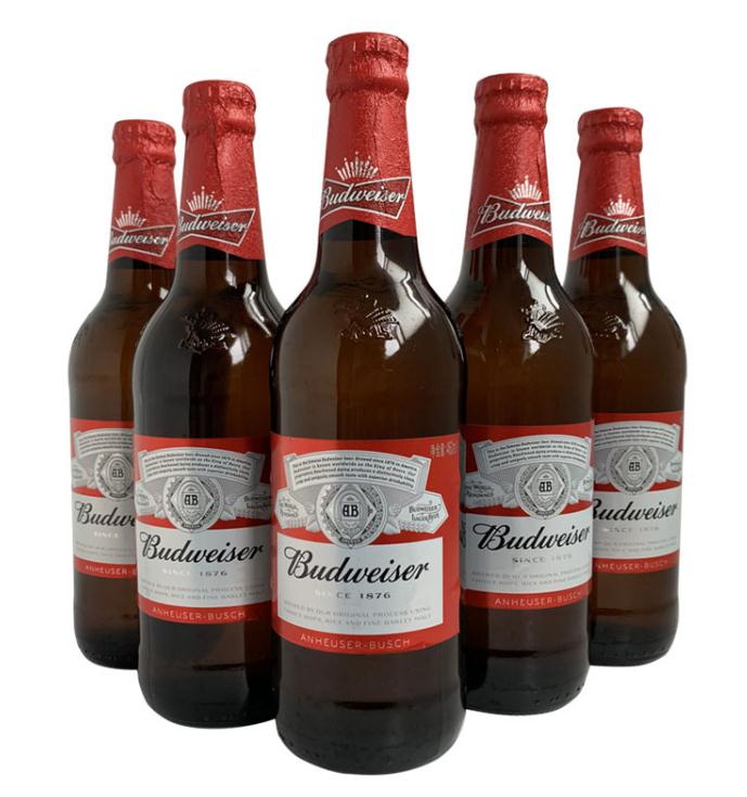 百威啤酒玻璃瓶装600mlhxs