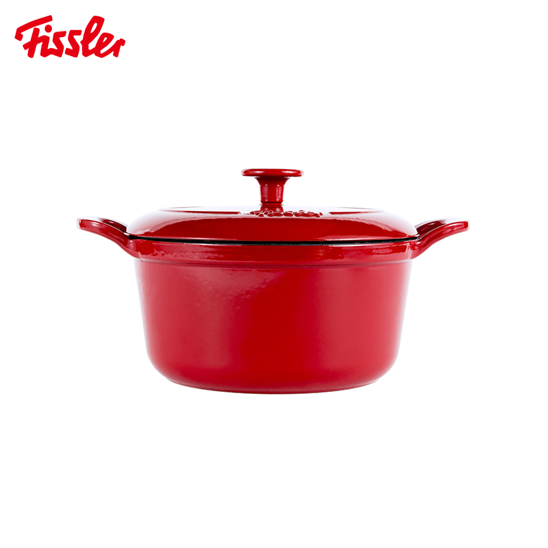 德国菲仕乐 calen食色系列20厘米铸铁锅 多色可选 赠硅胶铲