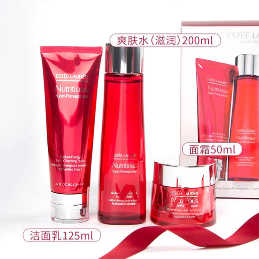 雅诗兰黛 红石榴套装鲜活三件套 洁面+爽肤水+晚霜 ESTĒE LAUDER/estee lauder【CDF】 商品图3