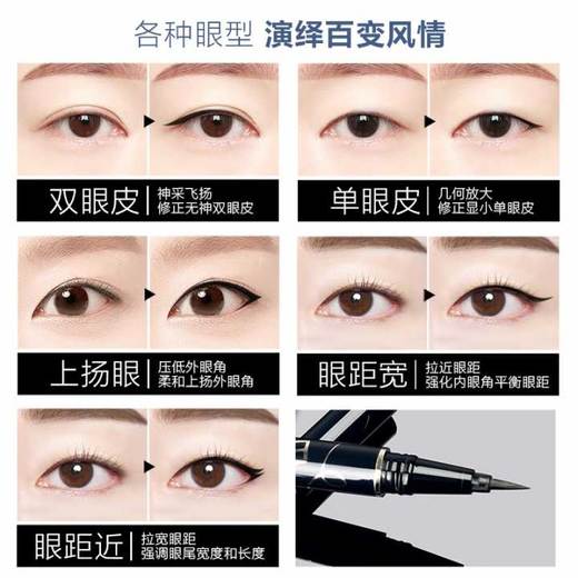 兰瑟大眼界速绘柔黑眼线液 7.5g 商品图3