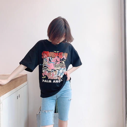 牛仔破洞老爹裤 商品图0