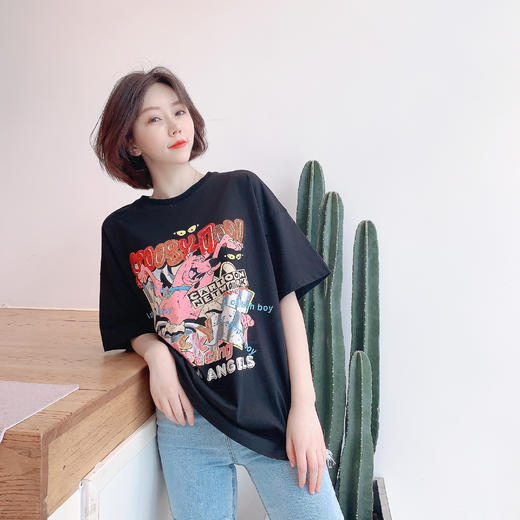 牛仔破洞老爹裤 商品图2