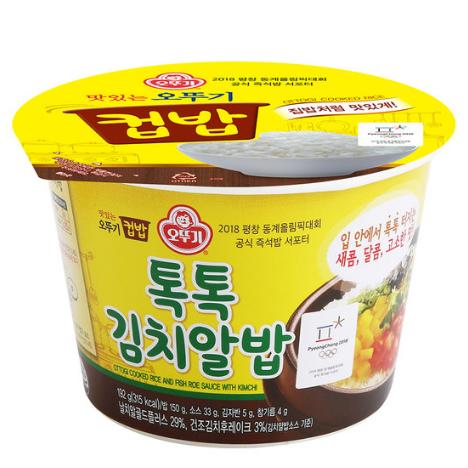 오뚜기 맛있는 컵밥 톡톡김치알192g 商品图0