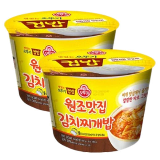 [묶음]오뚜기 맛있는 컵밥 원조맛집김치찌개밥280g*2 商品图0