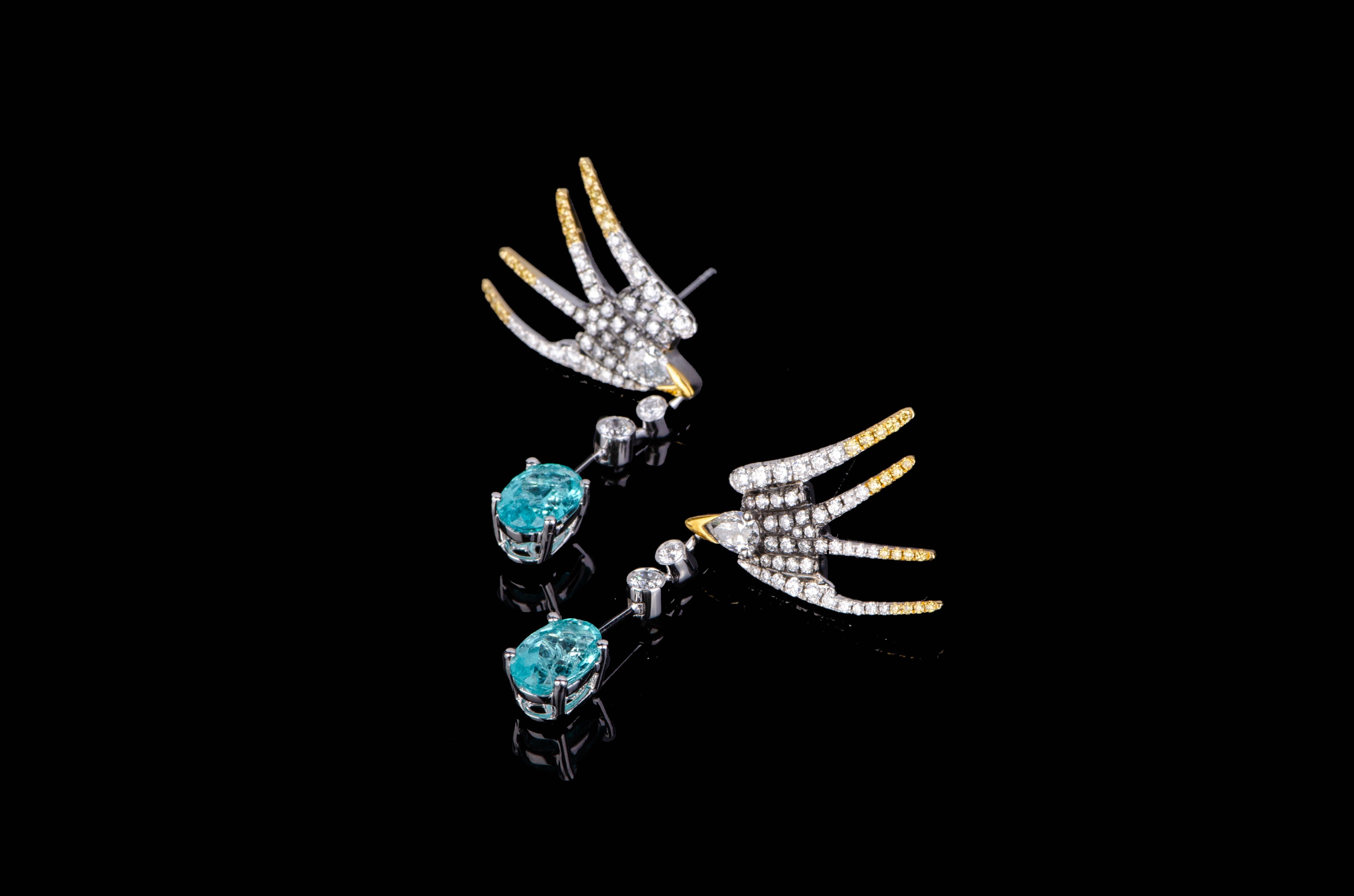 帕拉伊巴碧玺高级珠宝定制欣赏页面显示虚拟价格定制需联系客服