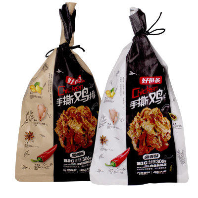 好世多手撕鸭排\鸡排（麻辣\黑鸭味）308g 商品图1