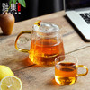 雅集棱影锤纹壶耐热玻璃茶具茶水分离单手泡茶壶办公家用过滤茶壶 商品缩略图1