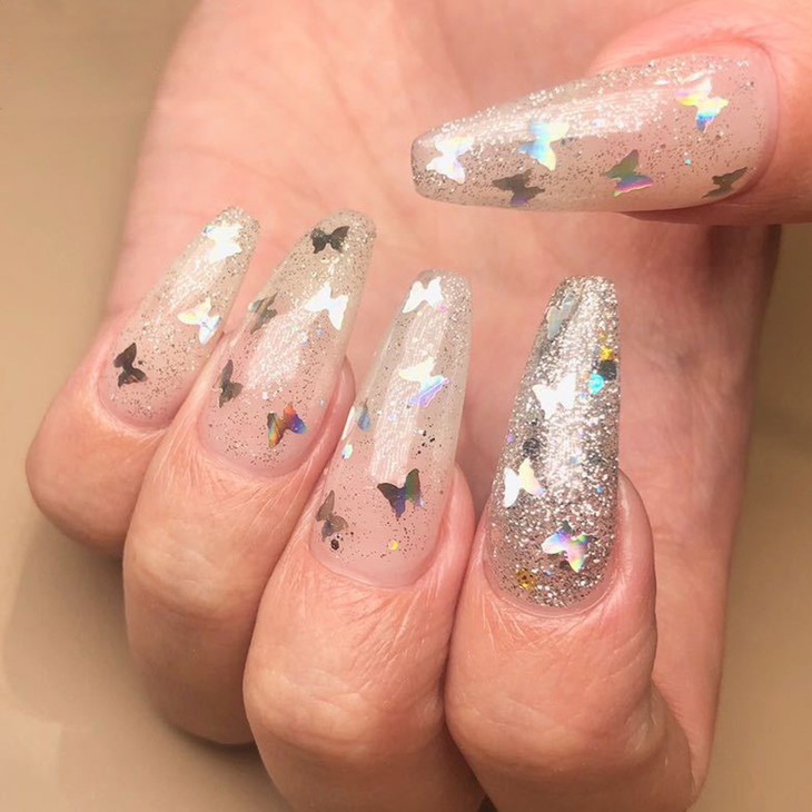 网红蝴蝶亮片套装-(10套)7023 - 婷婷美甲厂