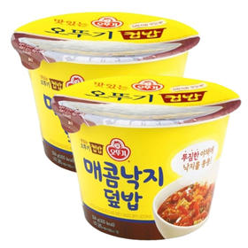 [2捆绑]不倒翁 辣炒章鱼盖饭250g*2【中】