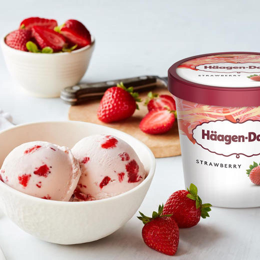 【多口味可选】哈根达斯 冰淇淋草莓/香草/巧克力口味81g*1盒 商品图4