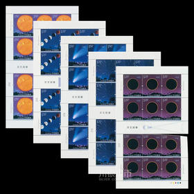 《天文现象》特种邮票 撕口大版