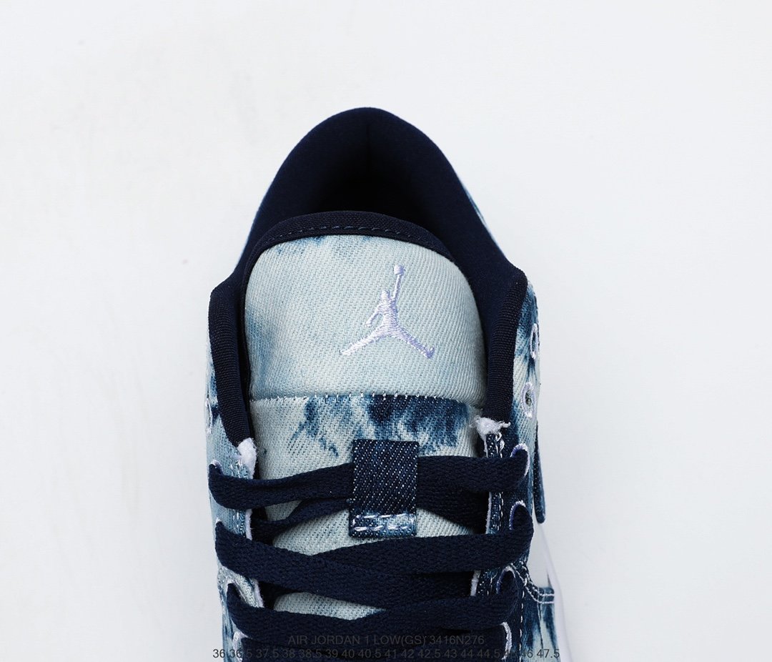 耐克nike air jordan 1 low "水洗丹宁"aj1低帮时尚休闲时尚百搭舒适