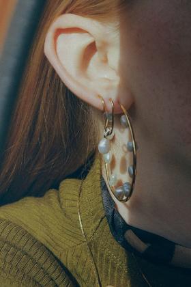 北京仓｜MARIA BLACK-BAROQUE 50-巴洛克珍珠 耳环（单只）［丹麦设计师］