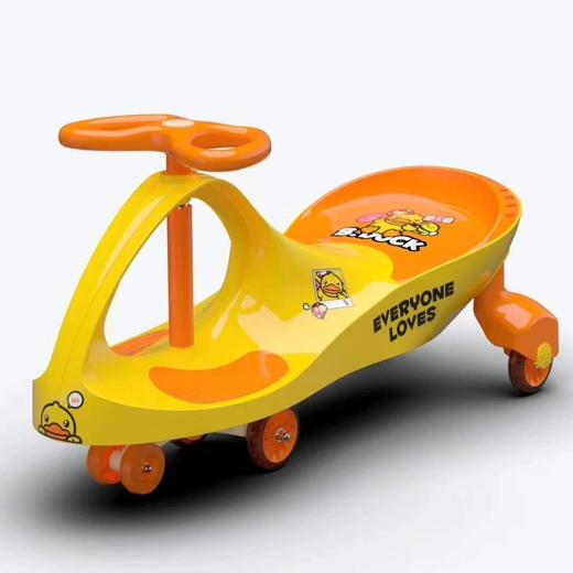 乐的小黄鸭幼儿滑轮车 黄色蓝色 只为宝宝更欢乐