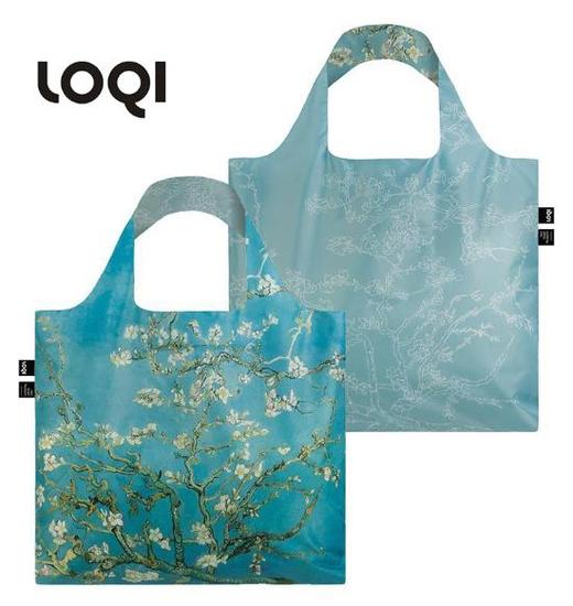 德国LOQI博物馆系列收纳折叠环保袋-梵高杏花（双面） 商品图0