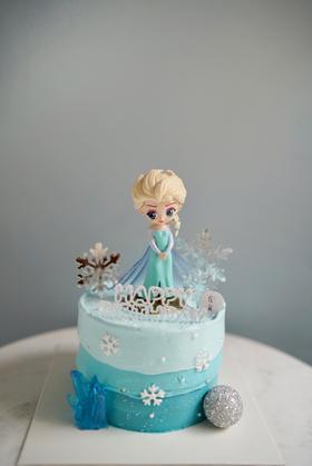 渐变艾莎公主（玩偶沉，单独放）（外面颜色白奶调色）