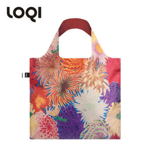 德国LOQI博物馆系列收纳折叠环保袋-日本菊