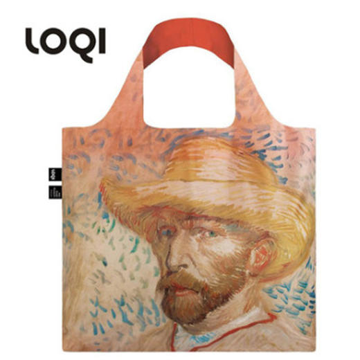 德国LOQI博物馆系列收纳折叠环保袋-戴草帽的自画像 商品图0