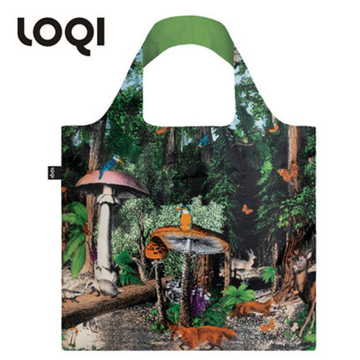 德国LOQI艺术系列收纳折叠环保袋-黑森林 商品图0