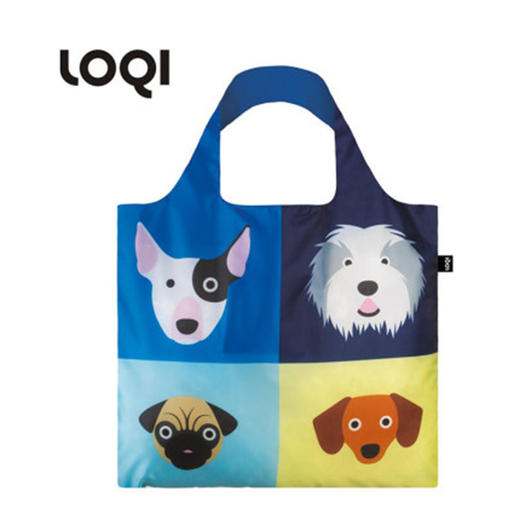 德国LOQI艺术系列收纳折叠环保袋-新宠物狗 商品图0