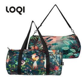 德国LOQI博物馆系列轻便折叠旅行袋-森林鸟&奇幻森林