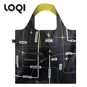德国LOQI艺术系列收纳折叠环保袋-航线