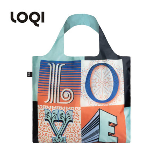 德国LOQI艺术系列收纳折叠环保袋-艺术LOVE 商品图0