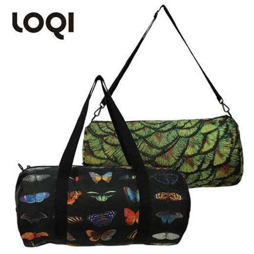 德国LOQI博物馆系列轻便折叠旅行袋-蝴蝶蛾&蓝孔雀 商品图0