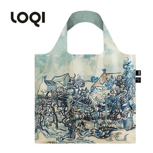 德国LOQI博物馆系列收纳折叠环保袋-老庄园与农妇 商品图0
