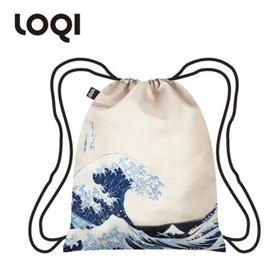 德国LOQI博物馆系列轻便双肩束口包-冲浪