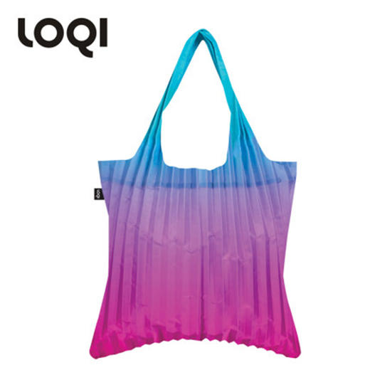 德国LOQI艺术系列百褶包-彩虹蓝 商品图0