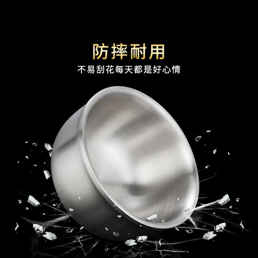 304不锈钢双层隔热防摔碗 商品图3