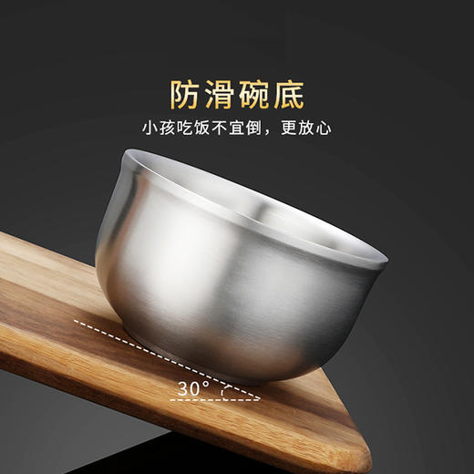 304不锈钢双层隔热防摔碗 商品图2