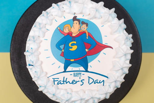 男神爸爸定制款 生日奶油蛋糕 同城配送 商品图2