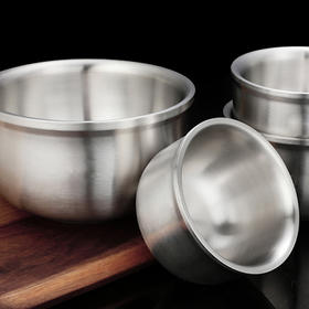 304不锈钢双层隔热防摔碗