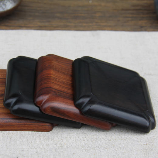 四方如意杯垫° 酸枝&紫光檀 商品图3